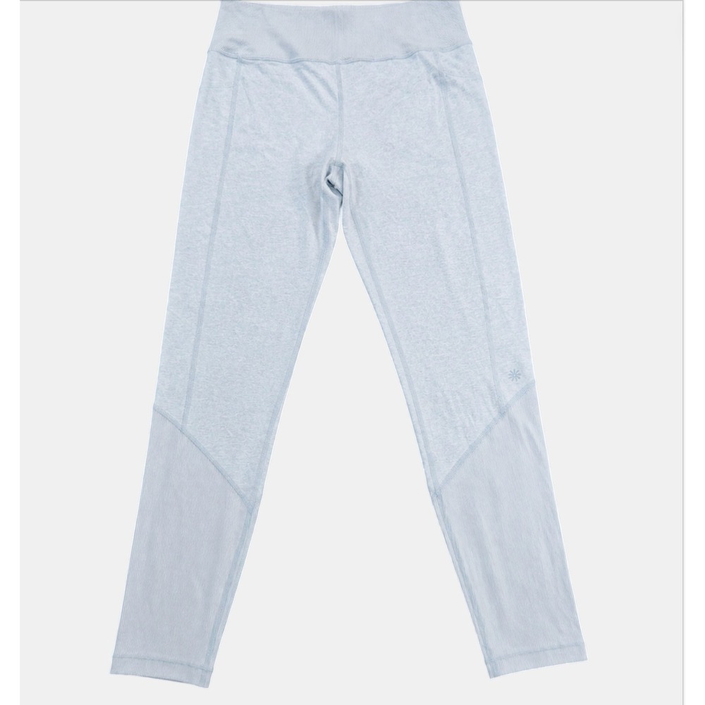 Athleta Girl Snowball Softluxe Tight Leggings Light Blue Heather XXL‎ 16 Ribbed